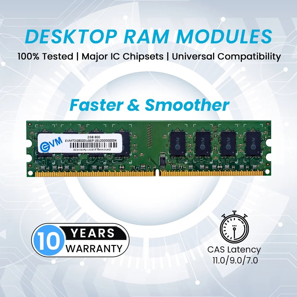 EVM Desktop Ram 2GB DDR2 800MHz view 4